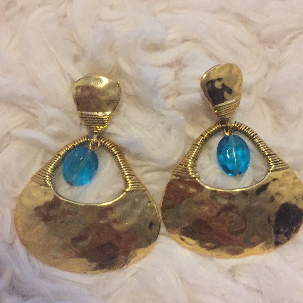 Fun gold earrings